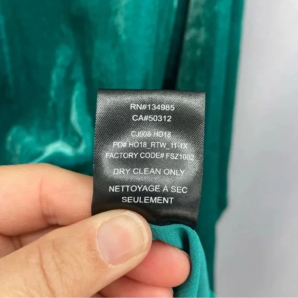 For Love & Lemons Viva Emerald Silk Blend Velvet Blazer Size Small - Picture 12 of 14